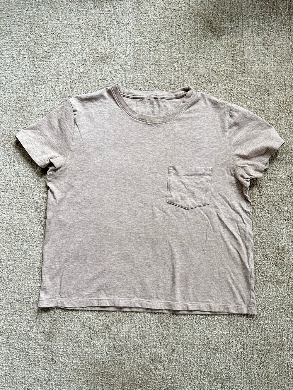 Everlane Women's Crew Pocket Tee - Light Taupe/Oatmeal